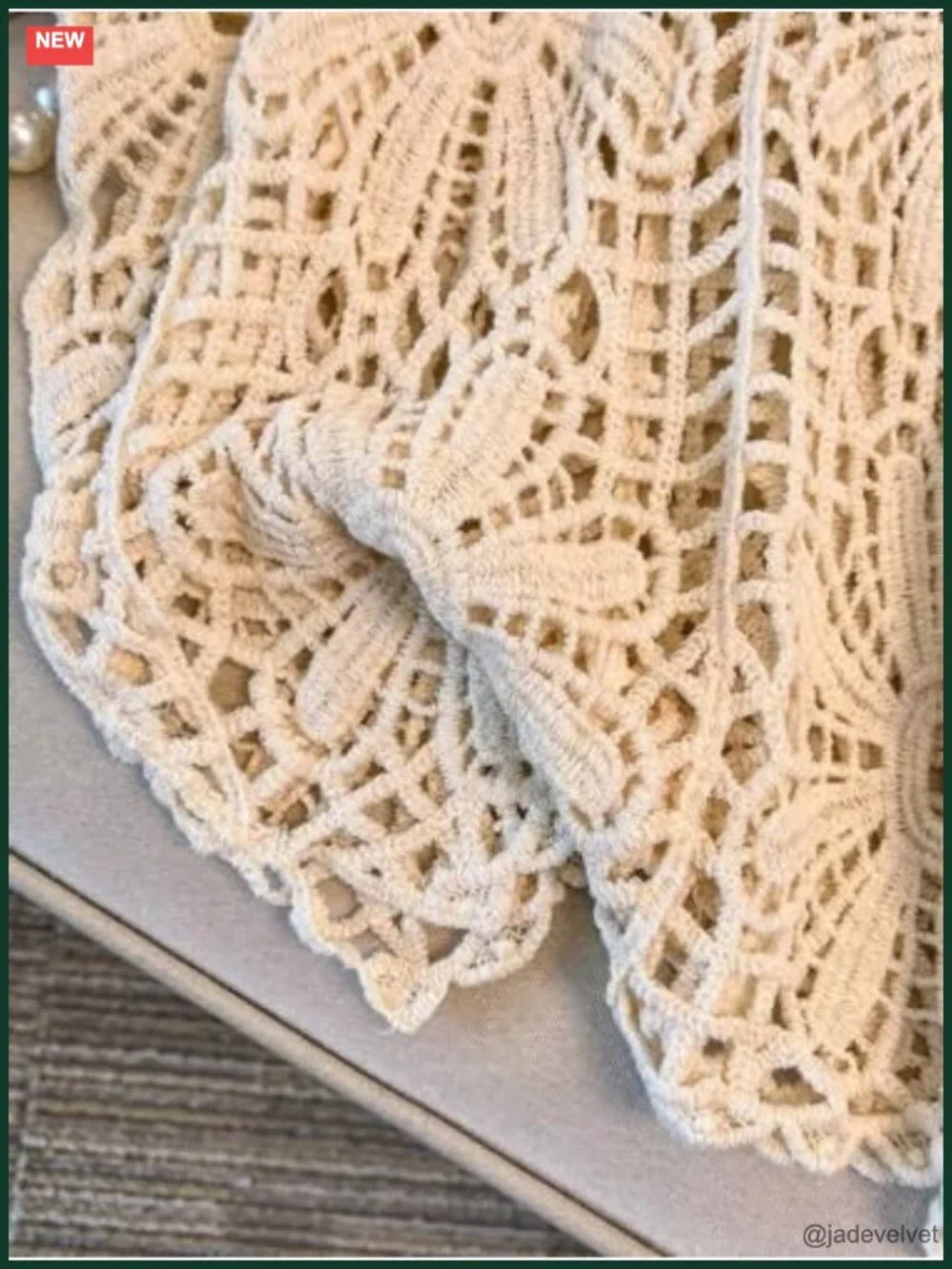 Plus Size Crochet Boho Top 3/4 Sleeve Beach Cover Up Sweater